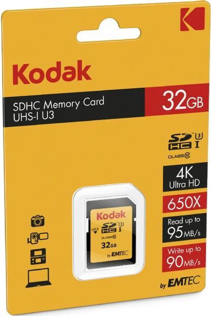 Kodak Ultra Performance 650X 32GB SDHC Geheugenkaart - 4K UHD