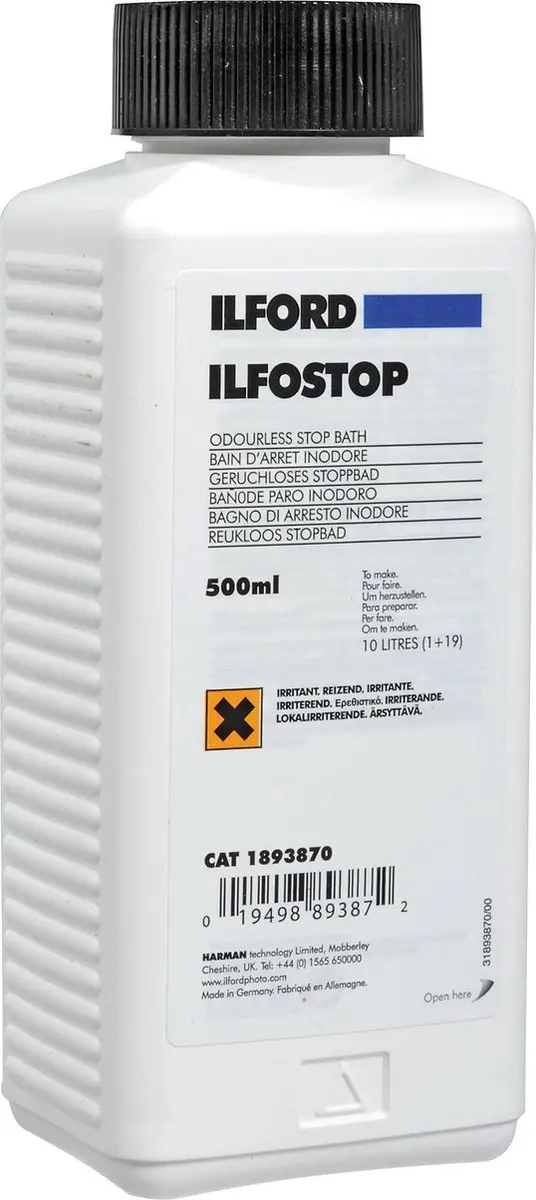 Ilford Ilfostop Stopbad 0.5L