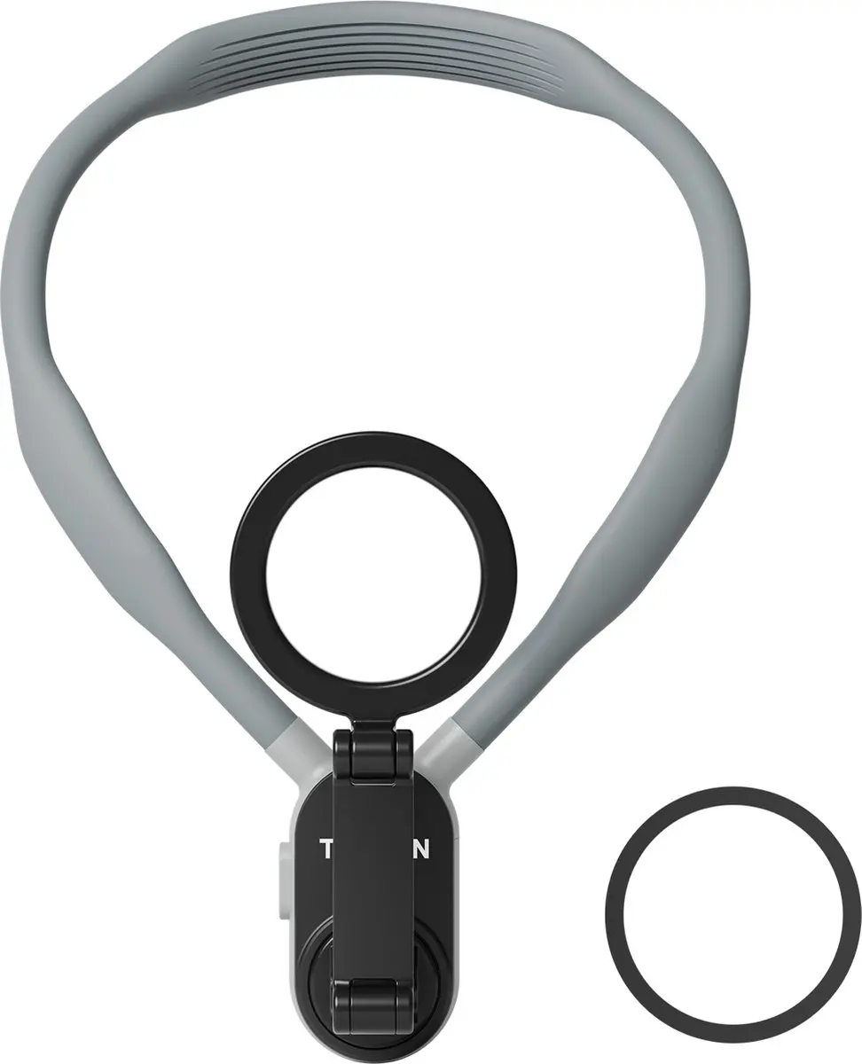Telesin T-MNM-001 Magnetische Neck Mount - iPhone/Samsung - Grijs/Zwart