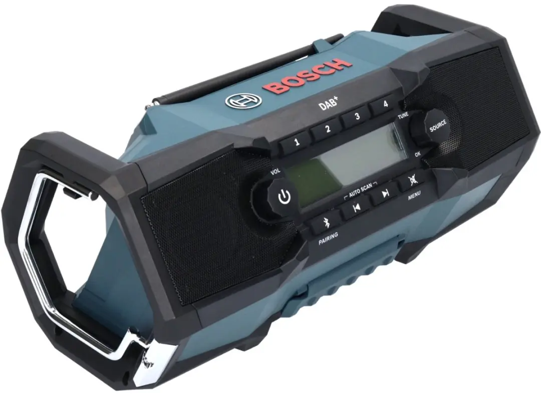Bosch Professional GPB 18V-2 SC Bouwradio - DAB+/Bluetooth - Zwart/Blauw - afbeelding 4 van 6