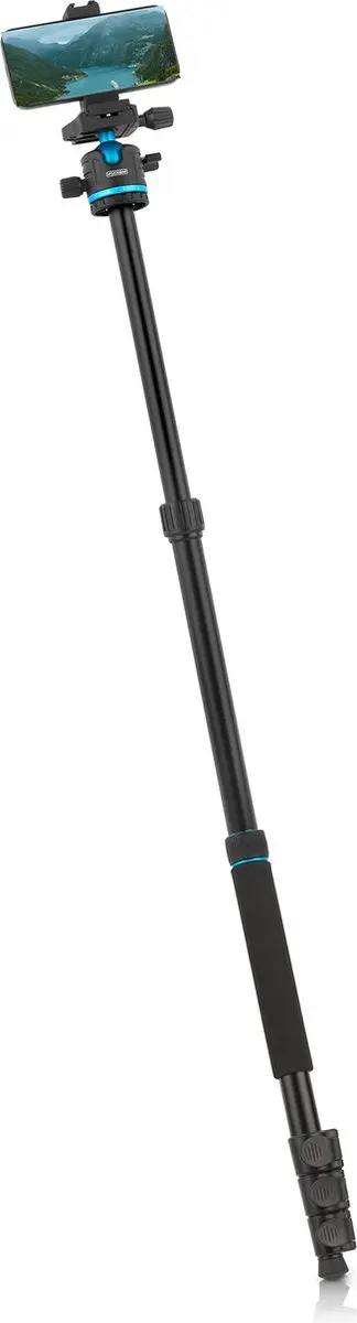 MOJOGEAR Swift MG-T03 Fotostatief 175cm - Zwart/Blauw