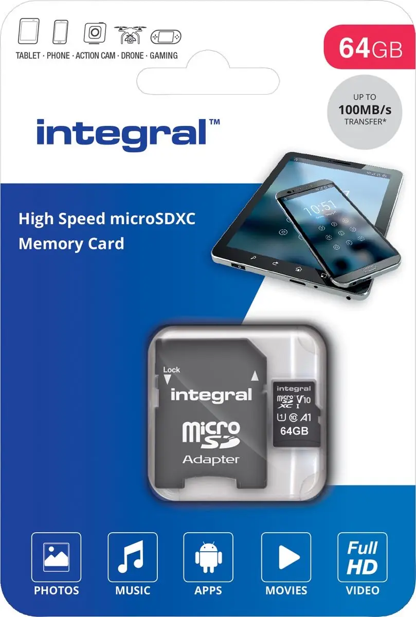 Integral INMSDX64G-100V10 Geheugenkaart 64GB