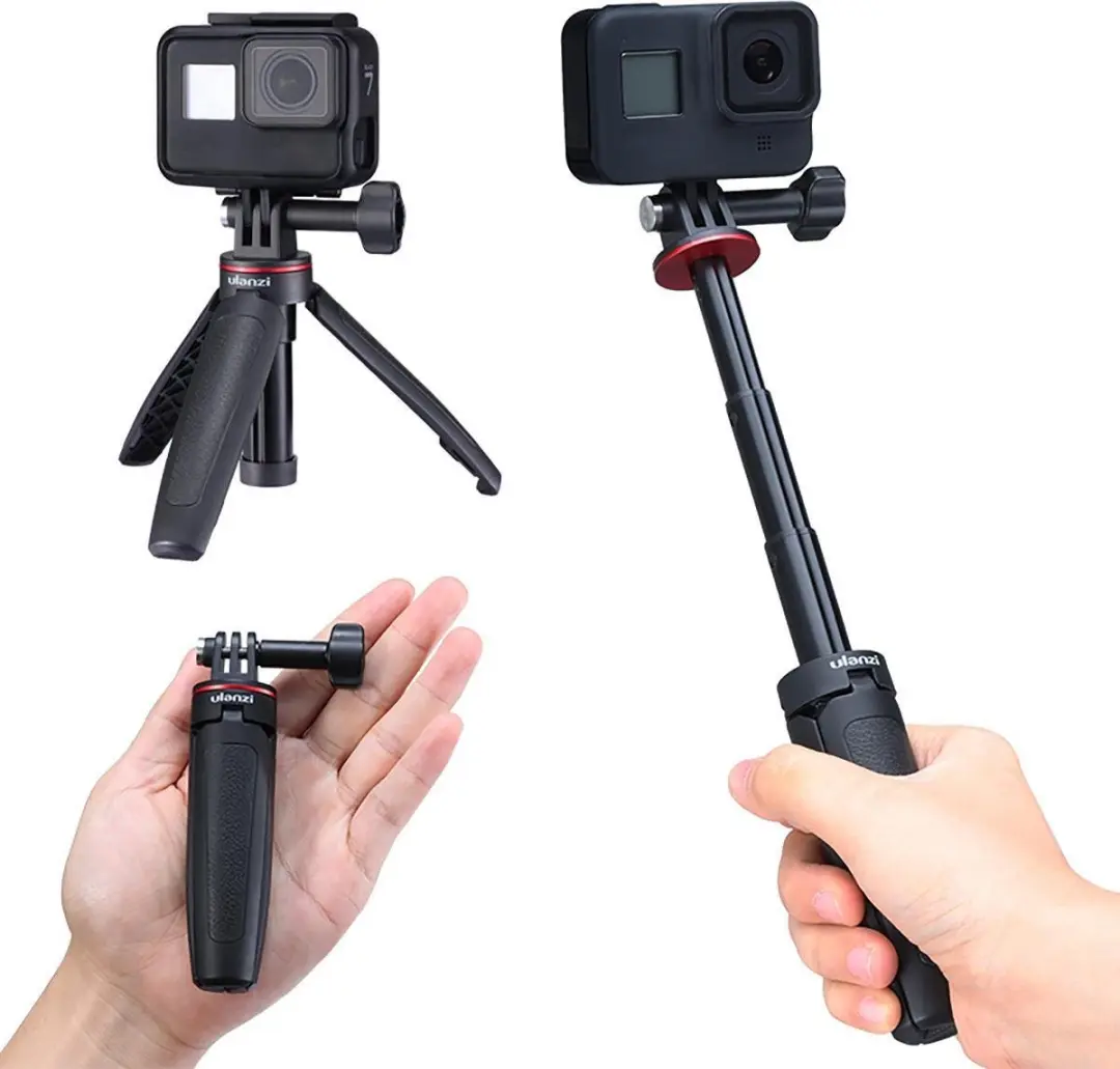 Ulanzi MT-09 GoPro Statief & Selfie Stick - 25cm - Zwart/Rood