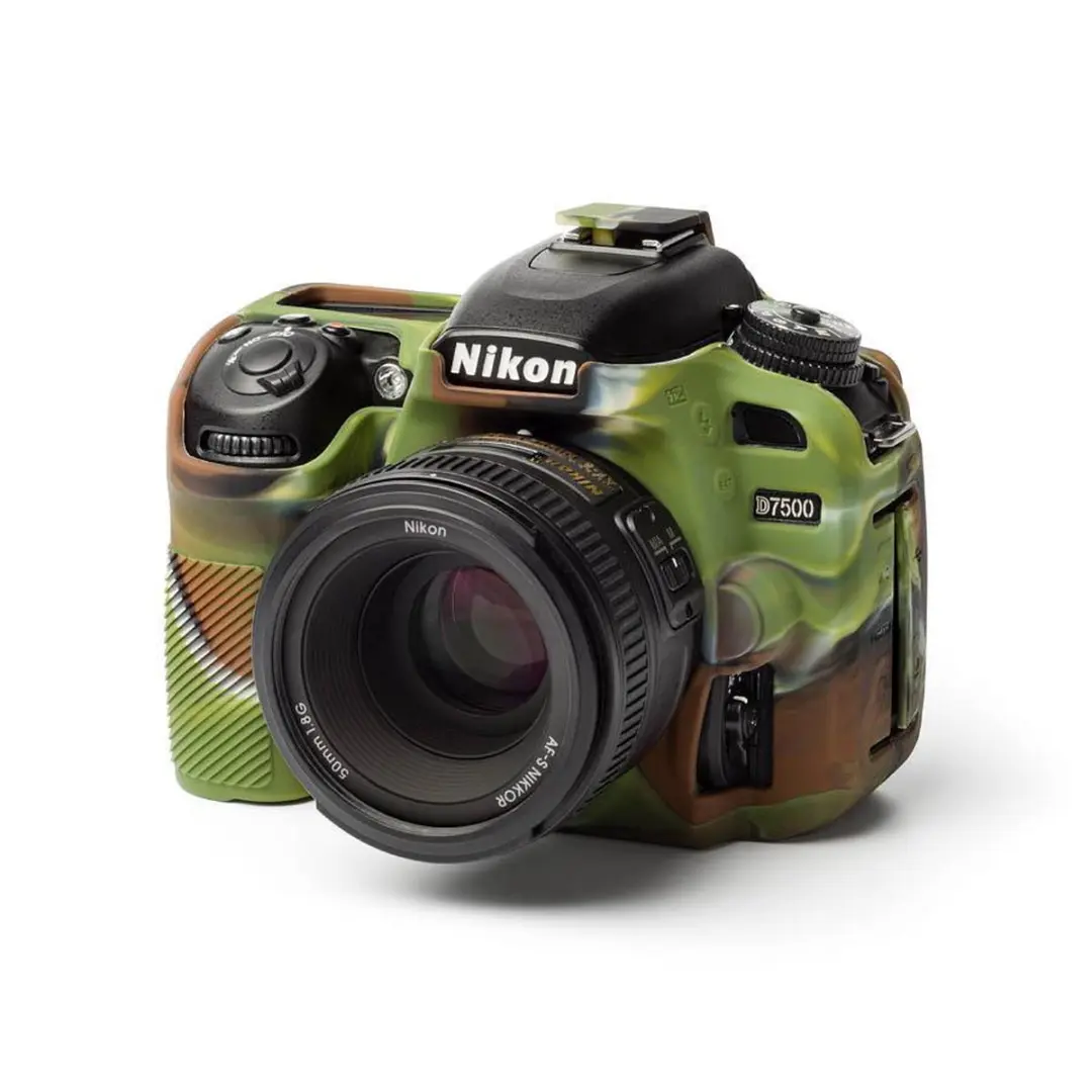 EasyCover ECND7500C Silicone Hoesje - Nikon D7500 Camouflage - afbeelding 6 van 6