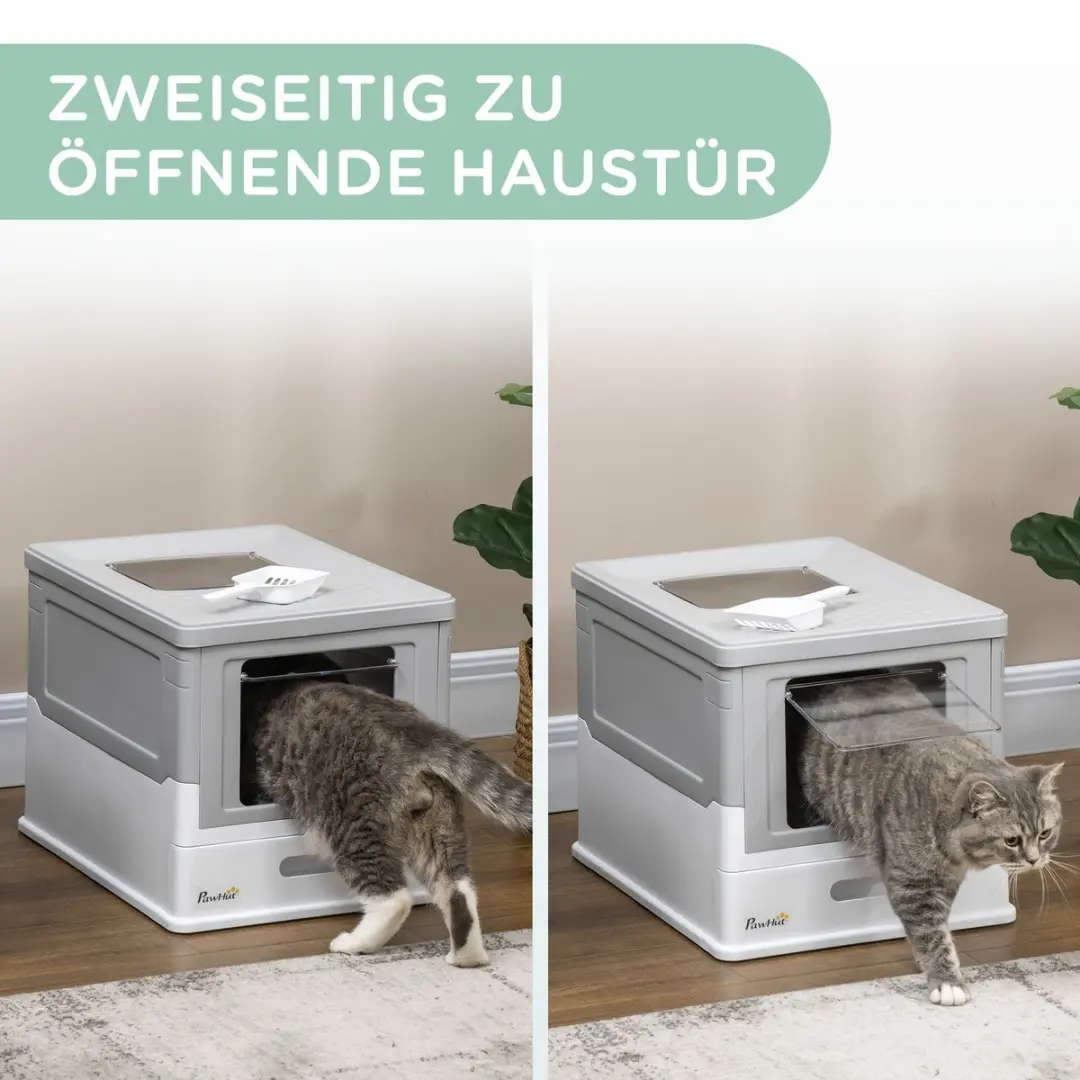 Pawhut Kattenbak met Uitschuifbare Lade D31-061V00