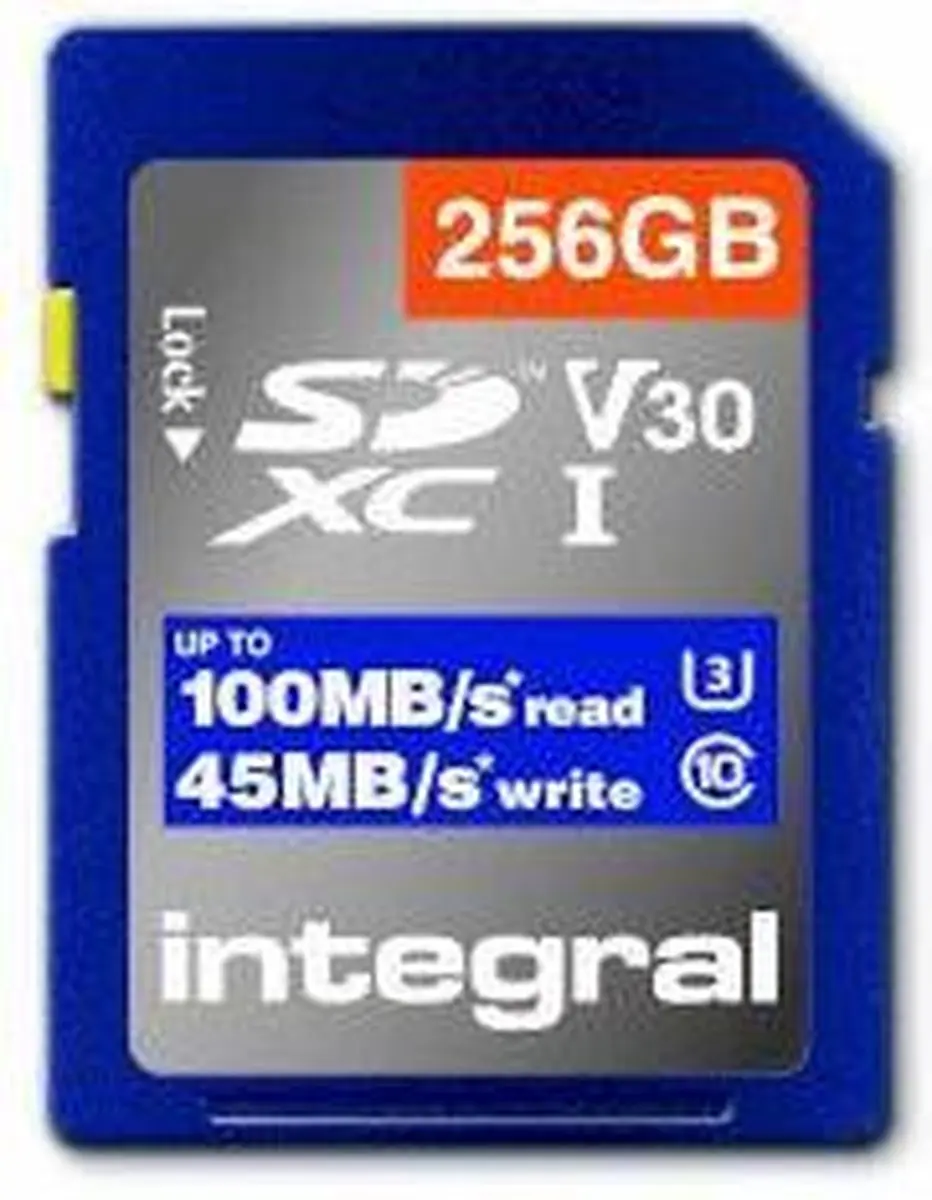 Integral INSDX256G-100V30 Geheugenkaart 256GB