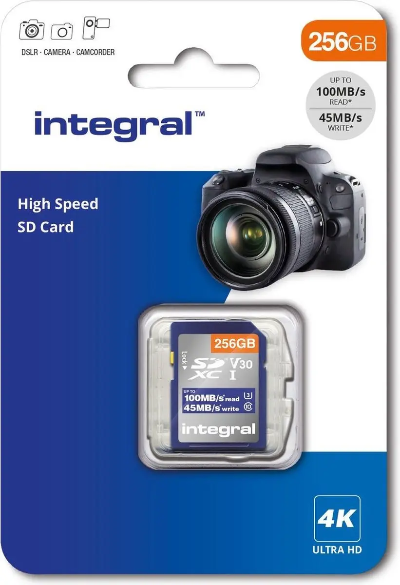 Integral INSDX256G-100V30 Geheugenkaart 256GB