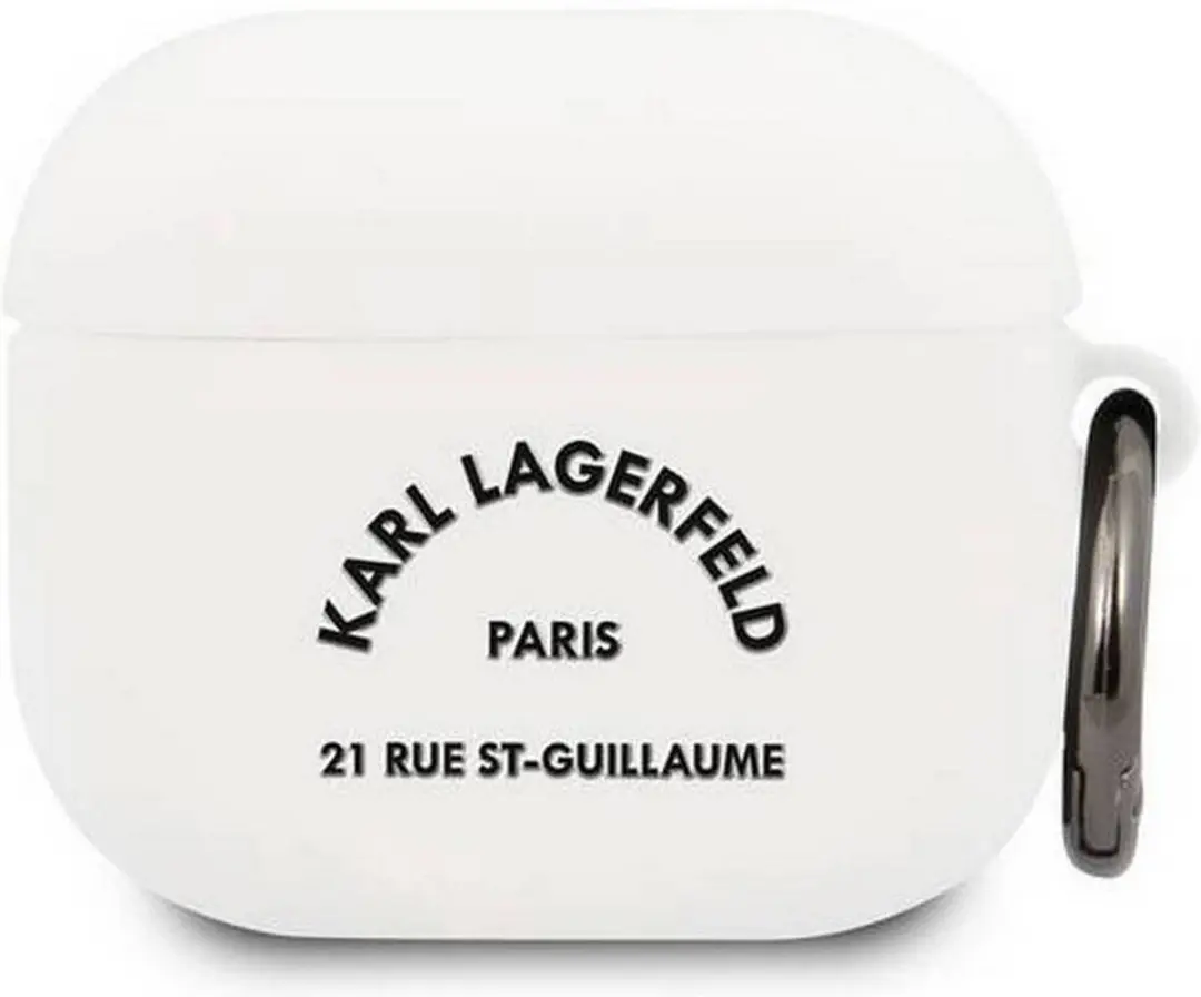 Karl Lagerfeld 21 Rue de St-Guillaume Hoesje - Apple AirPods 3 - Wit