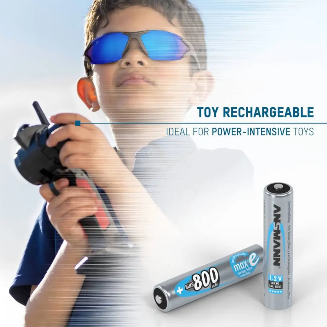 Ansmann maxE HR03 Oplaadbare AAA Batterij 800mAh - 6 Stuks