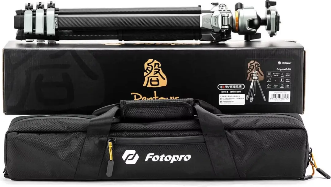 Fotopro Origin+ O-7H Carbon Statief - Zwart
