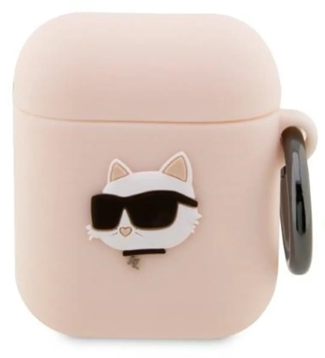 Karl Lagerfeld Choupette Siliconen Hoesje AirPods 1/2 - Roze - 3666339087951