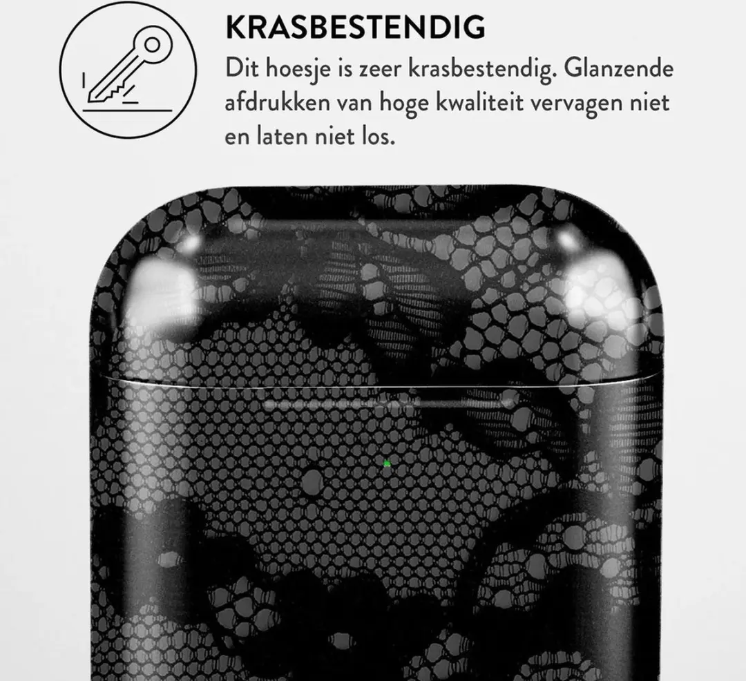 Burga Apple AirPods 1 Hoesje - Zwart AP_SP_VM_07