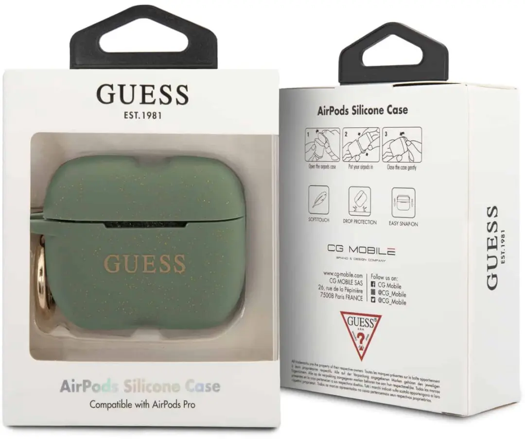 GUESS Silicone Hoes AirPods Pro 6734 - Khaki