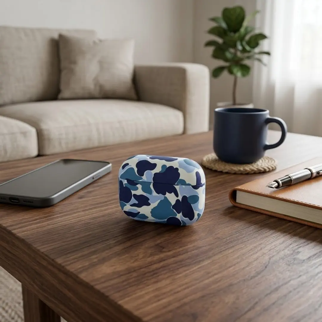 NUVEX Hoesje AirPods Pro 2 Camouflage - Blauw