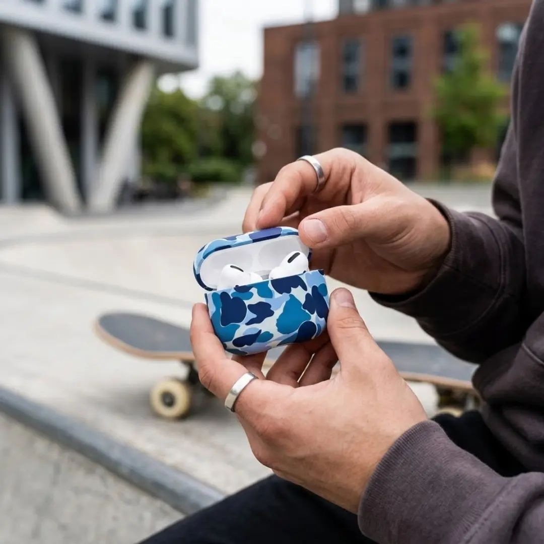 NUVEX Hoesje AirPods Pro 2 Camouflage - Blauw