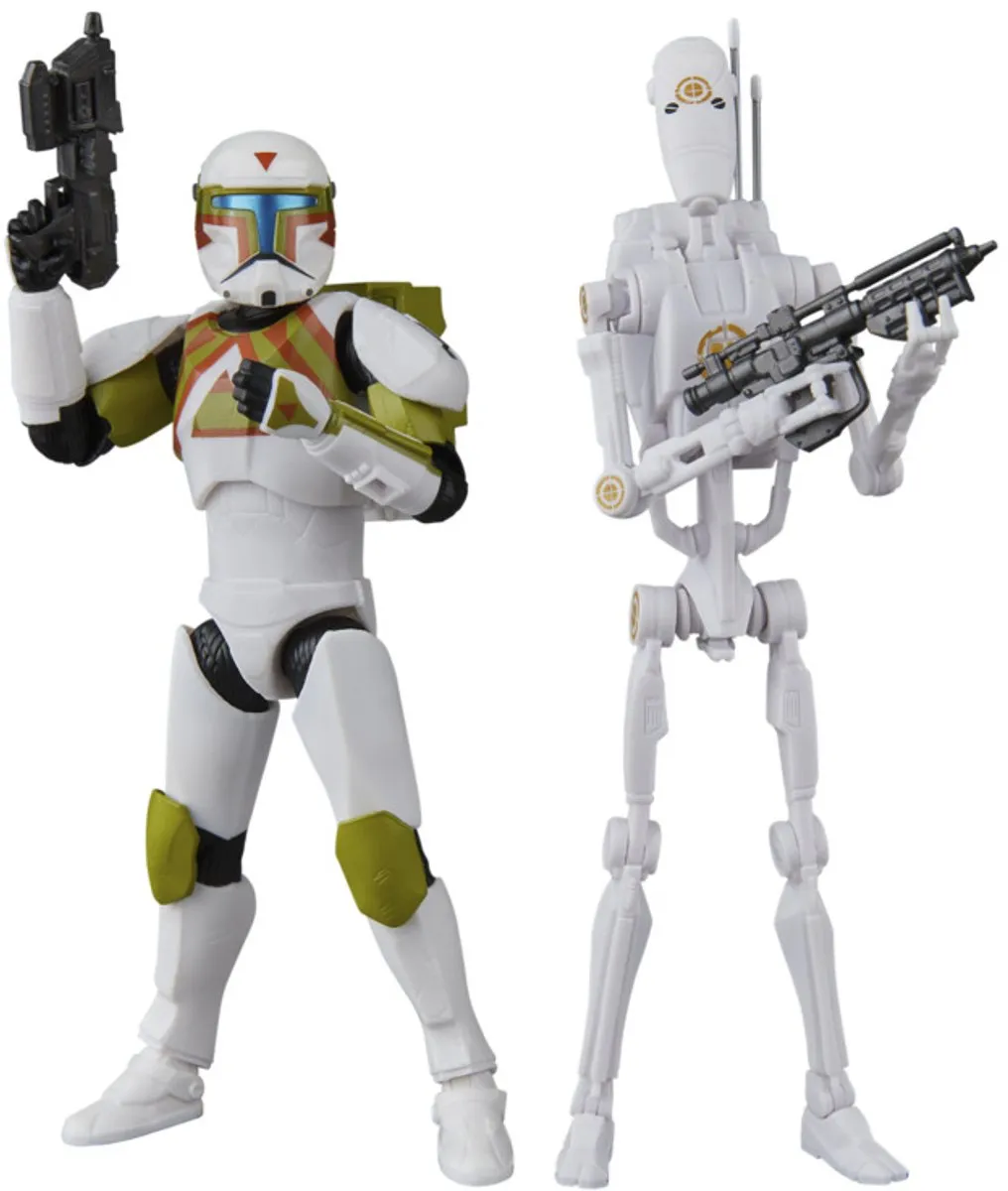 Star Wars The Black Series Clone Commando & B1 Battle Droid - 15cm