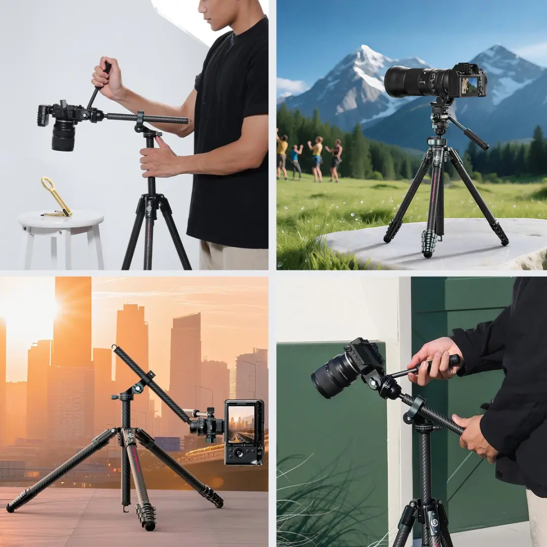 Ulanzi GlideGo JJ06 Carbon Statief - 44-187cm - Vloeistofkop - 18kg