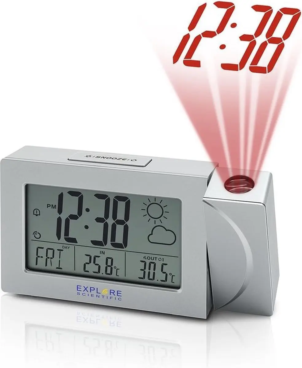 Bresser Explore Scientific RDW3008 Projectiewekker - Zilver