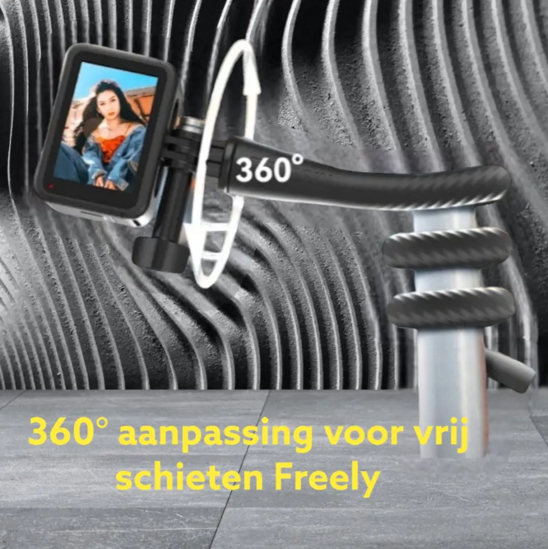 Telesin FM-002 Flexibele Arm voor Action Cam - Zwart