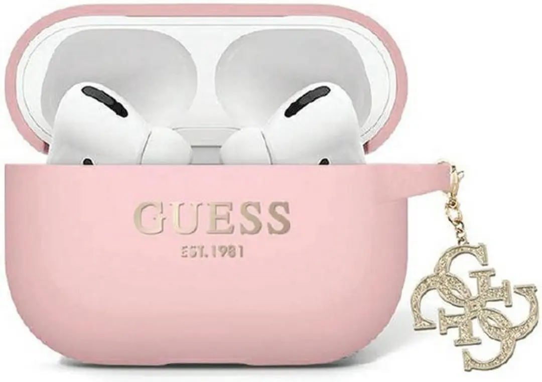 Guess Glitter Charm Silicone Hoesje GUE2718