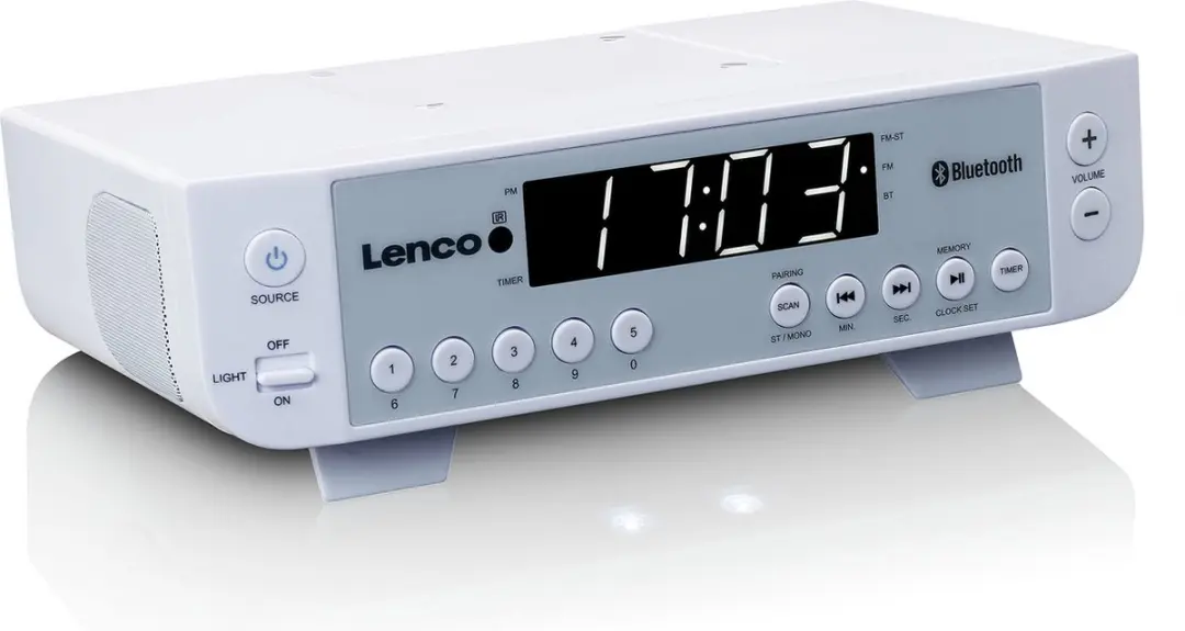 Lenco KCR-100WH Keukenradio - Bluetooth - Wit