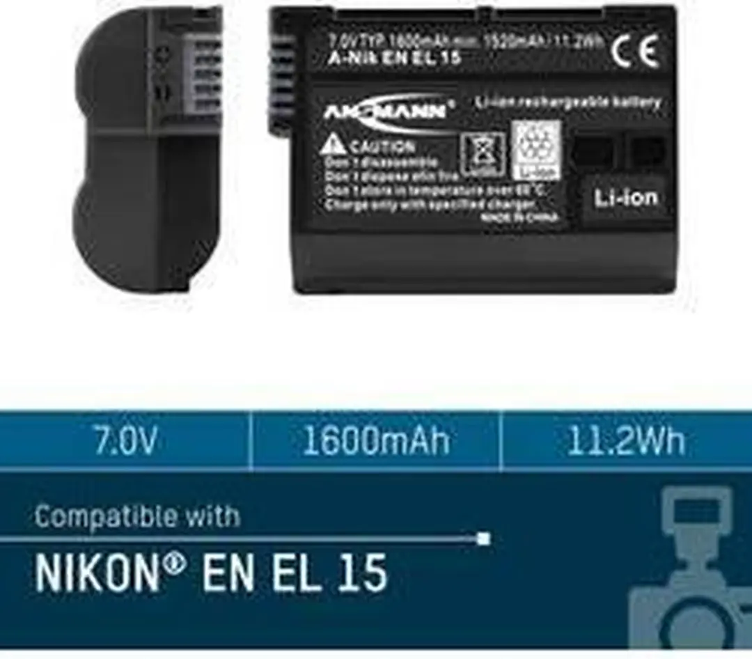 Ansmann Accu Nikon EN-EL15 1600mAh - 1400-0043
