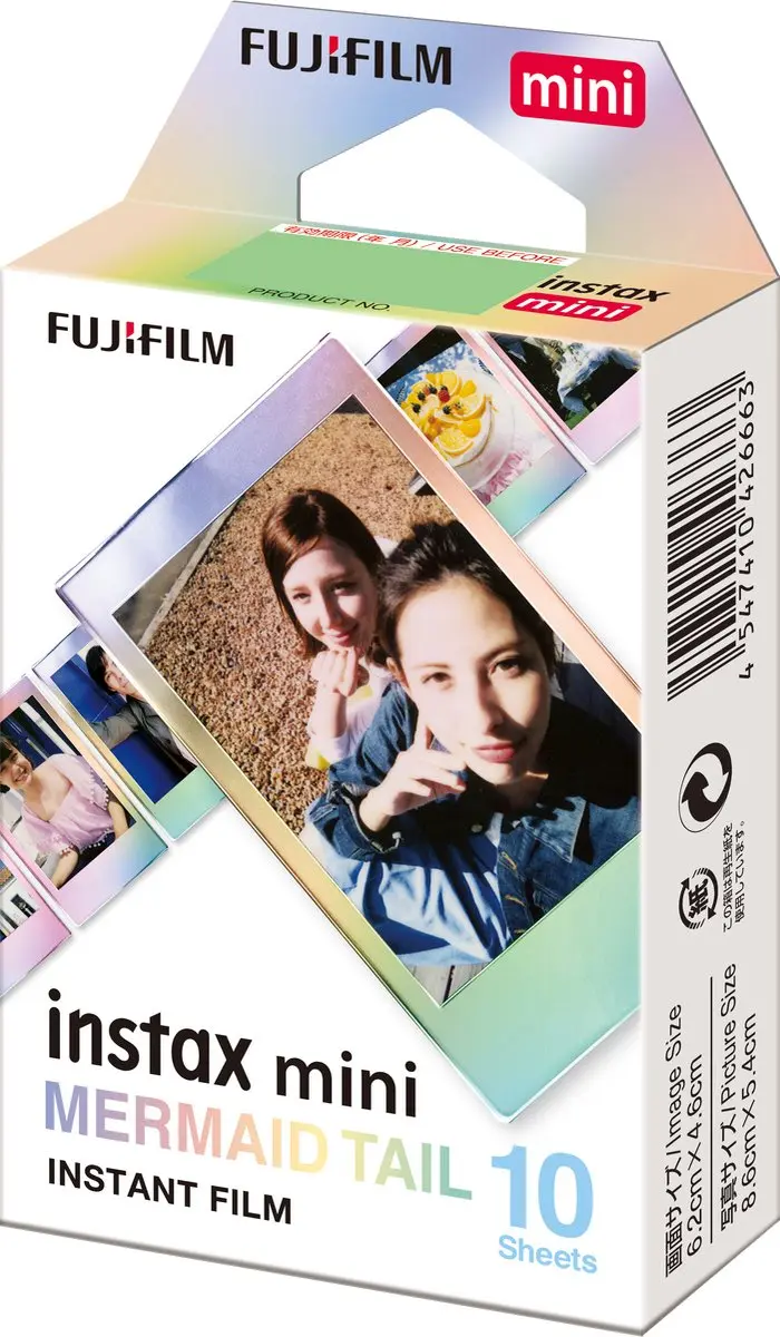 FUJIFILM instax Mini Film Mermaid Tail - 10 Stuks