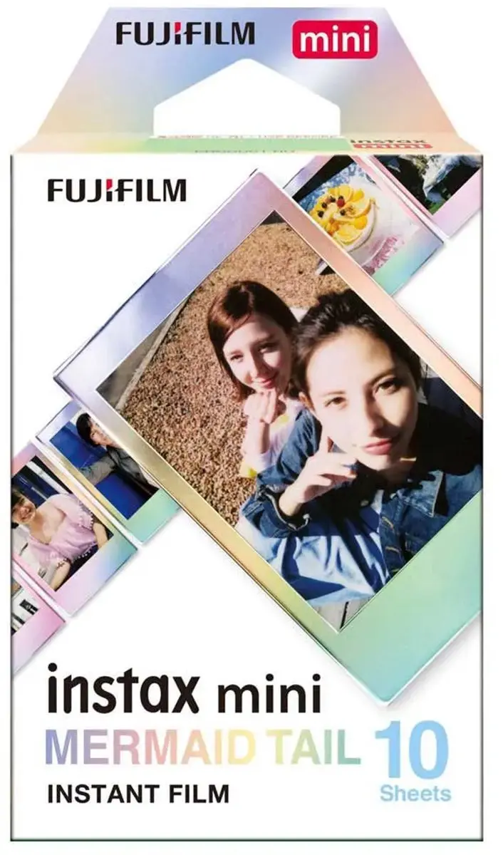 FUJIFILM instax Mini Film Mermaid Tail - 10 Stuks