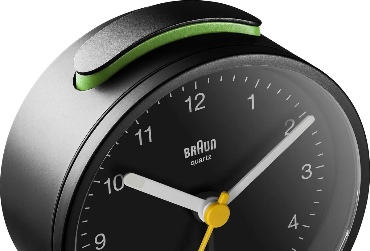 Braun BC12B Analoog Wekker - Zwart