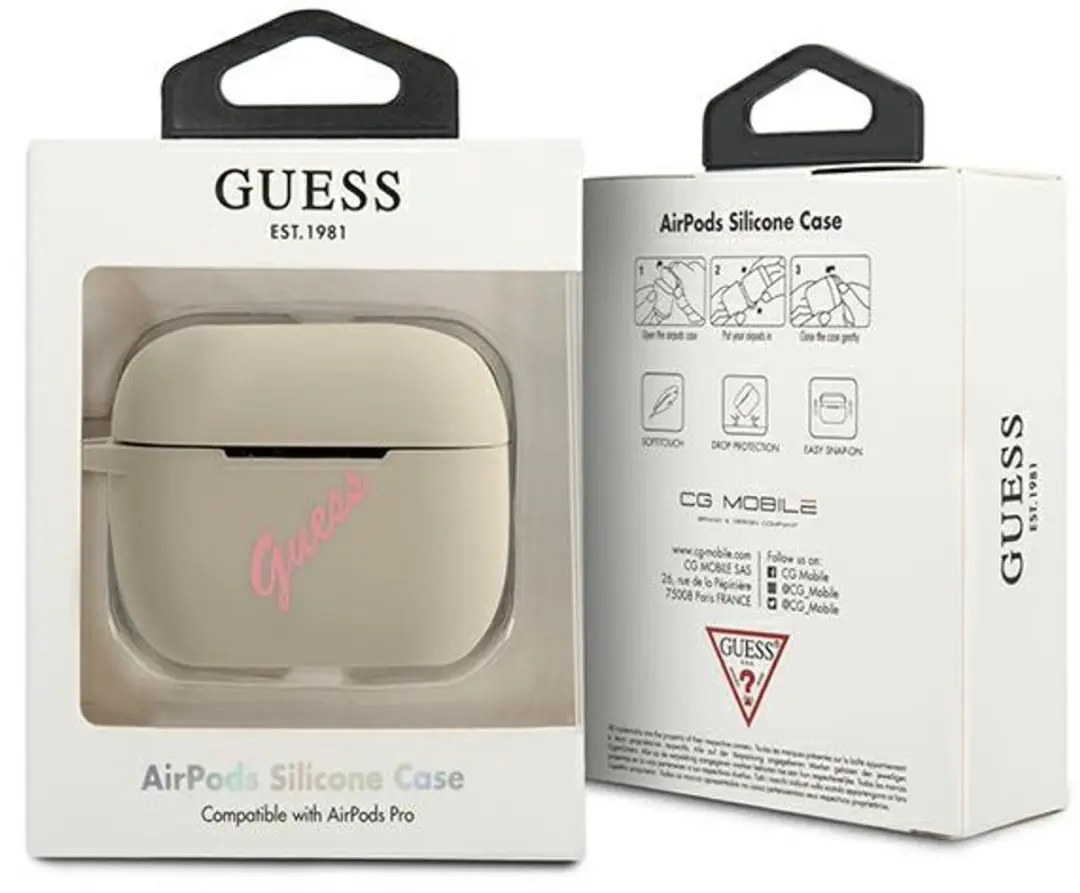 Guess Vintage AirPods Pro Case - Stone