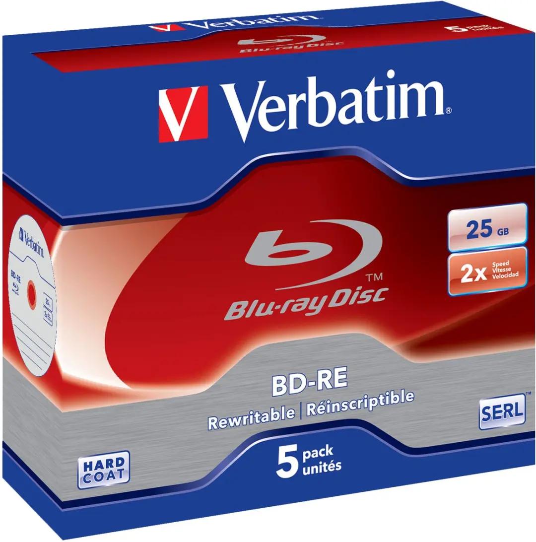 Verbatim BD-RE SL 25GB 2x - 1 Stuk
