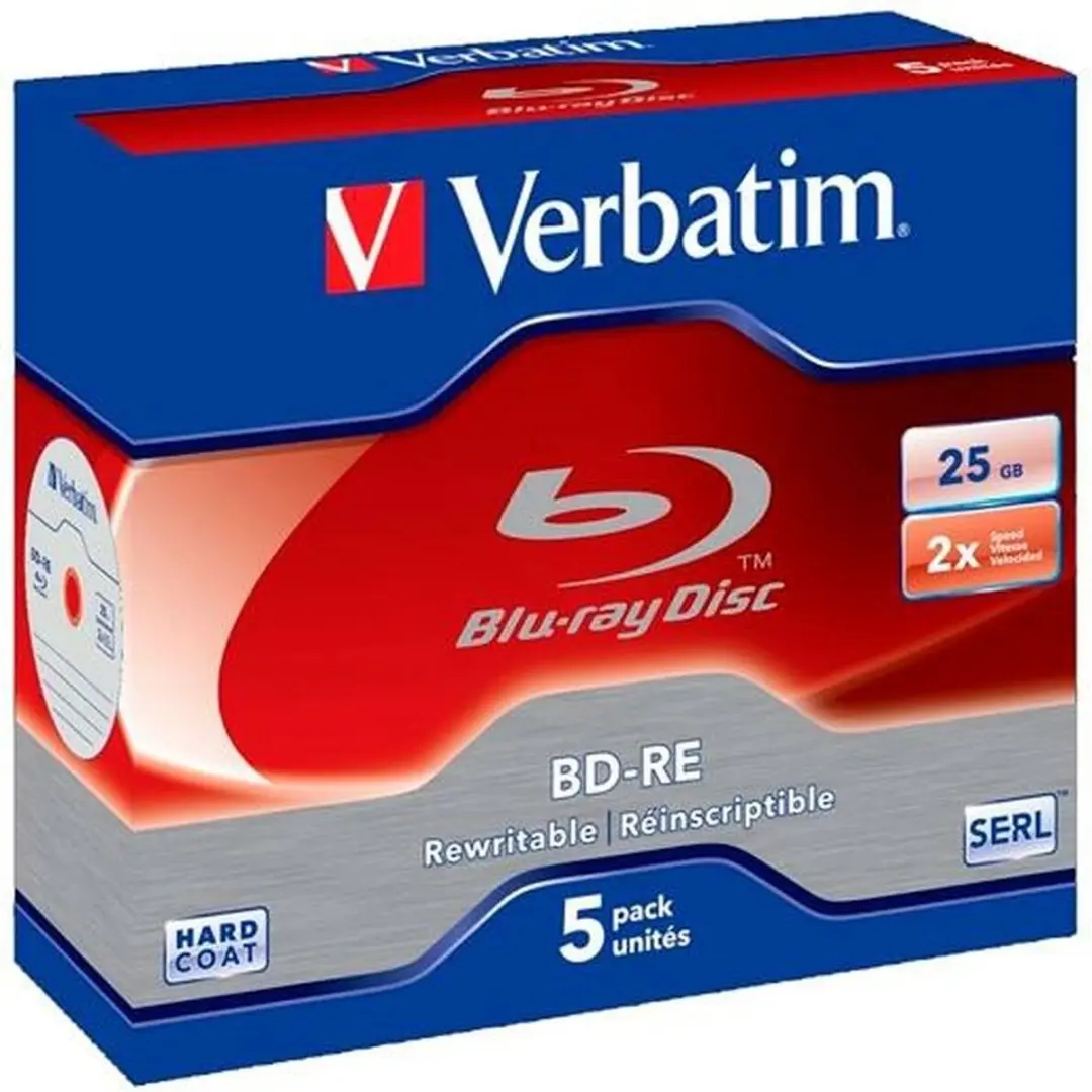 Verbatim BD-RE SL 25GB 2x - 1 Stuk