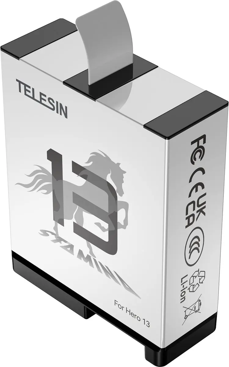 Telesin Pocket Triple Oplaadcase T-S0-ECB-09-TGP - 2x GoPro Accu - Zwart