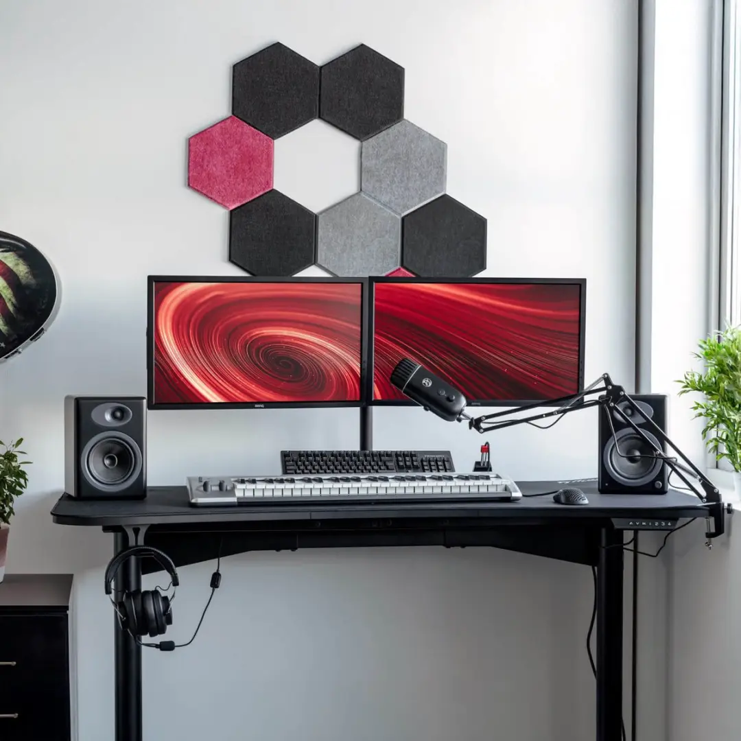 Arozzi Koptelefoonhouder Onder Bureau - Zwart