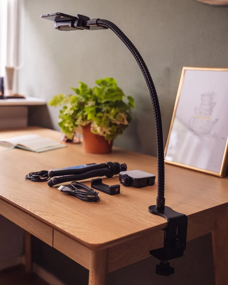 MOJOGEAR MG-32 Telefoon/Tablethouder - 51cm Armlengte - Zwart