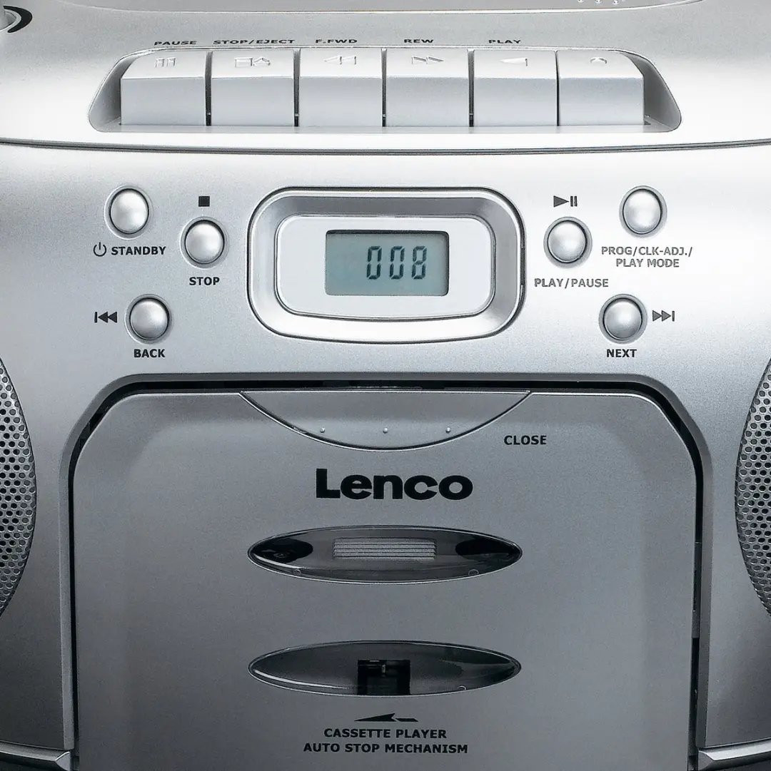 Lenco SCD-420SI Draagbare Radio CD-speler - Zilver
