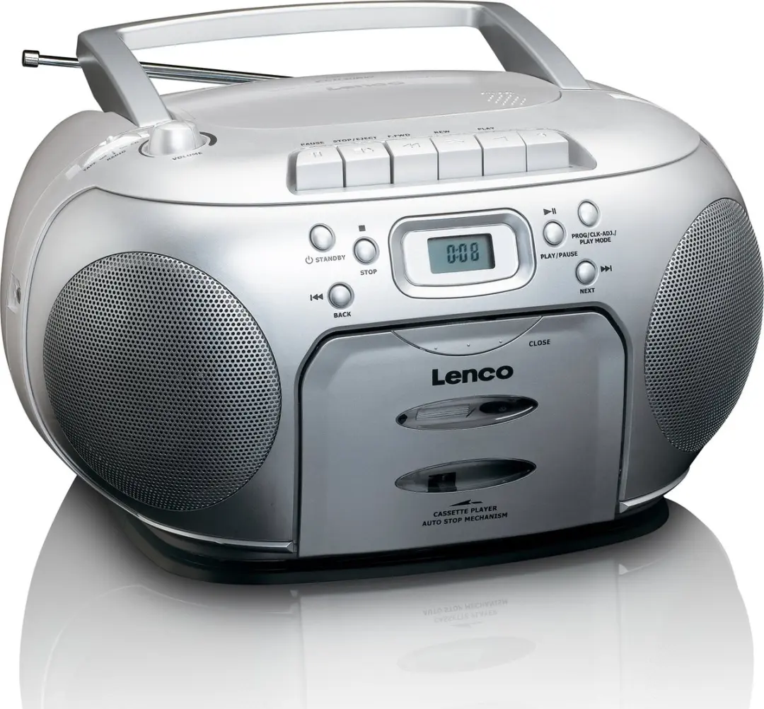 Lenco SCD-420SI Draagbare Radio CD-speler - Zilver