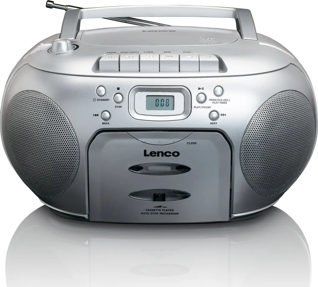 Lenco SCD-420SI Draagbare Radio CD-speler - Zilver