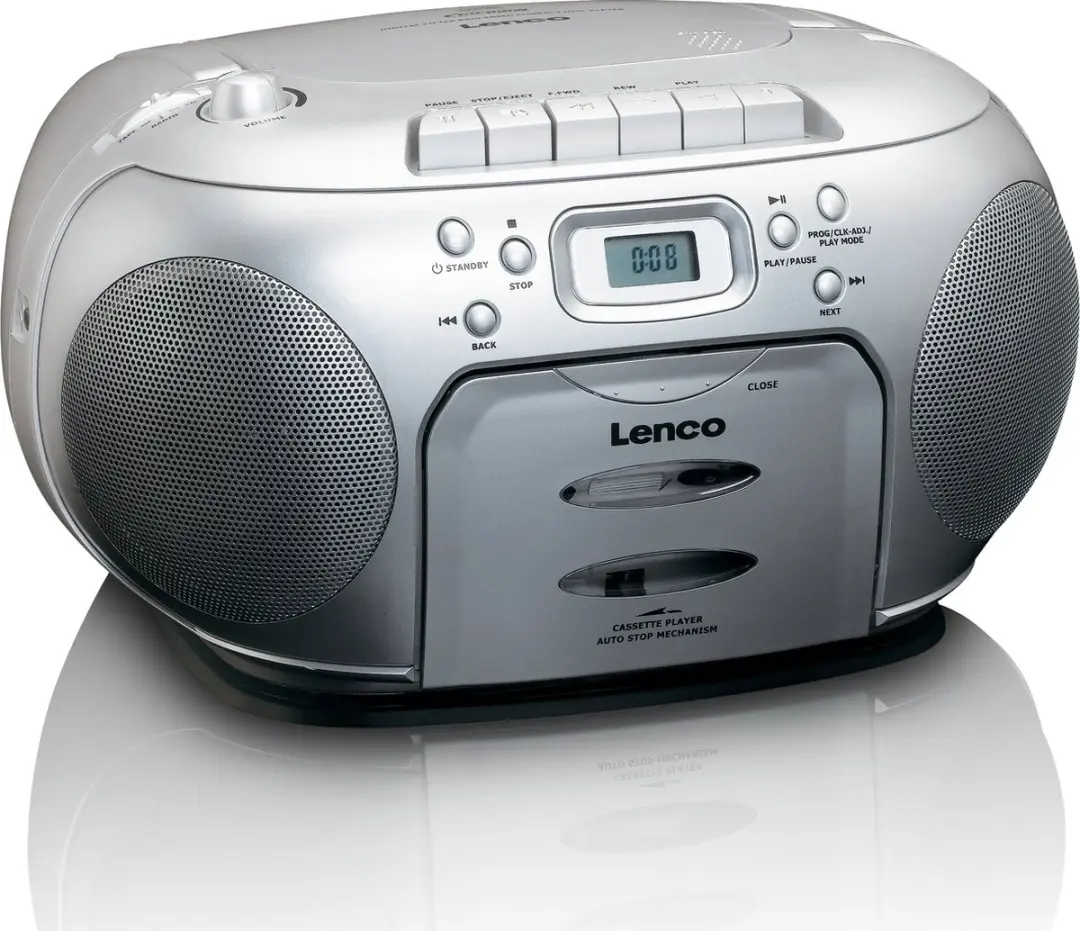 Lenco SCD-420SI Draagbare Radio CD-speler - Zilver