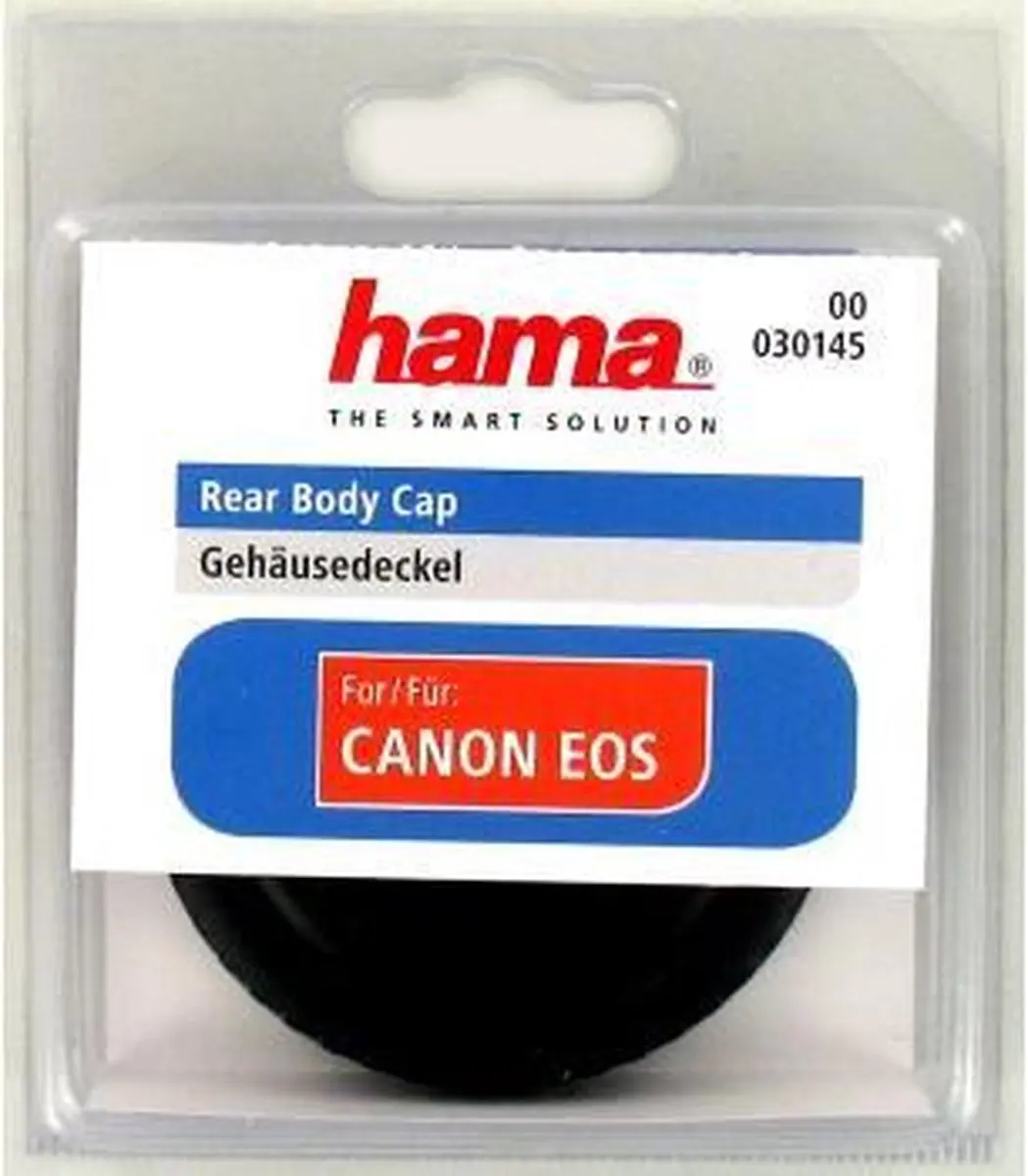 Hama Lensdop EOS 55mm - Zwart - afbeelding 3 van 3