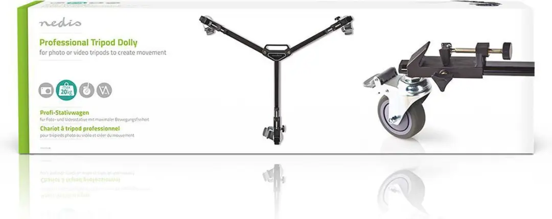 Nedis TPDY100BK Statief-Dolly - 20kg - Zwart