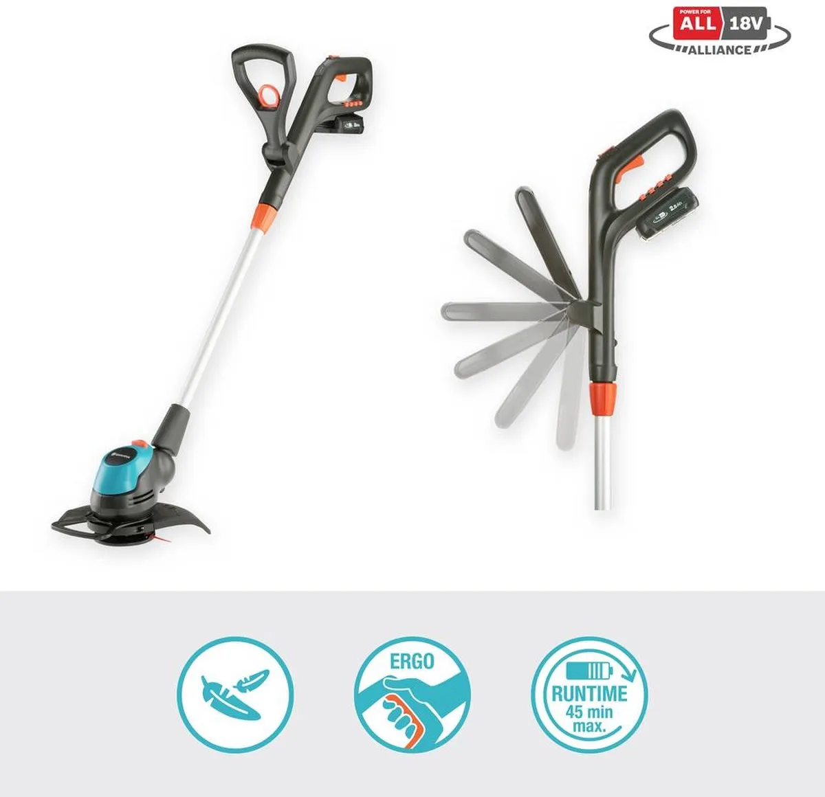 Gardena Accutrimmer Easycut 23/18V Set - 230mm