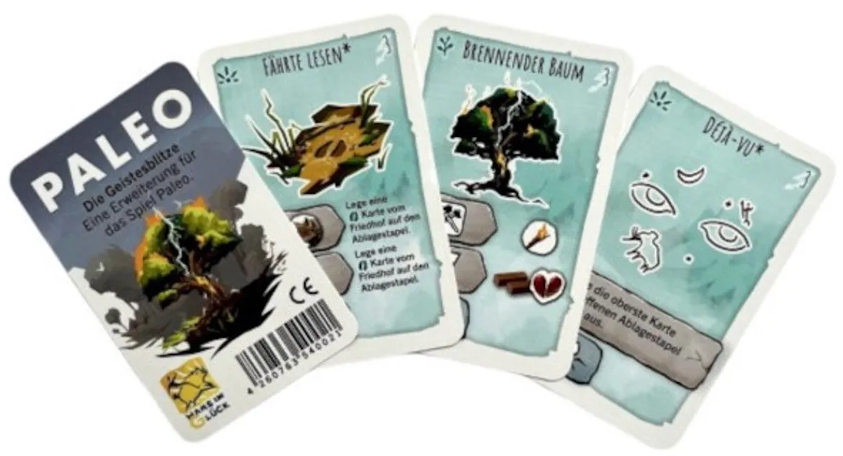 999 Games Paleo Mini Uitbreiding De Flitsen Van Inspiratie Bordspel