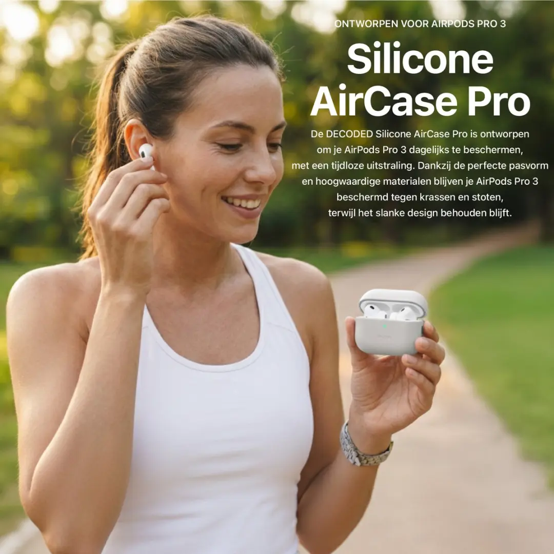 Decoded Siliconen Hoesje AirPods Pro 3 - Grijs