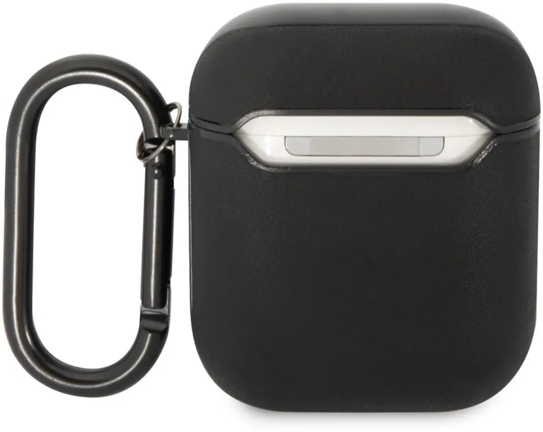 Mercedes-Benz AirPods 2 Hoesje - Echt Leder - Zwart