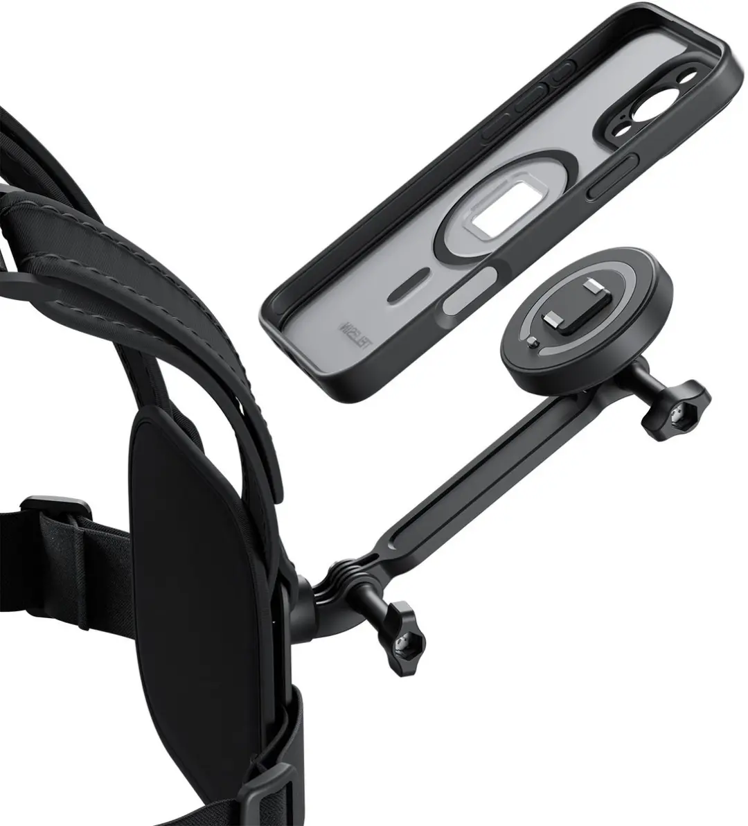 Telesin Chest Mount T-P2-CGP-02 voor iPhone 16 Pro Max - Zwart