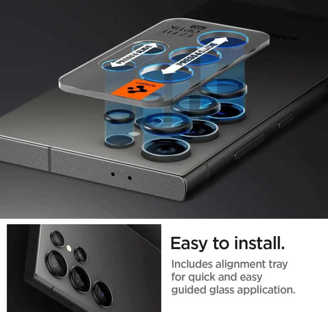 Spigen Optik Pro AGL07425 Camera Lens Protector - 2 Stuks
