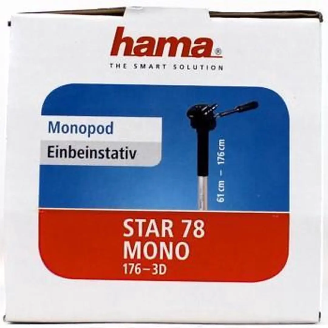 Hama Star 78 Mono Statief - 4 Secties - Zwart