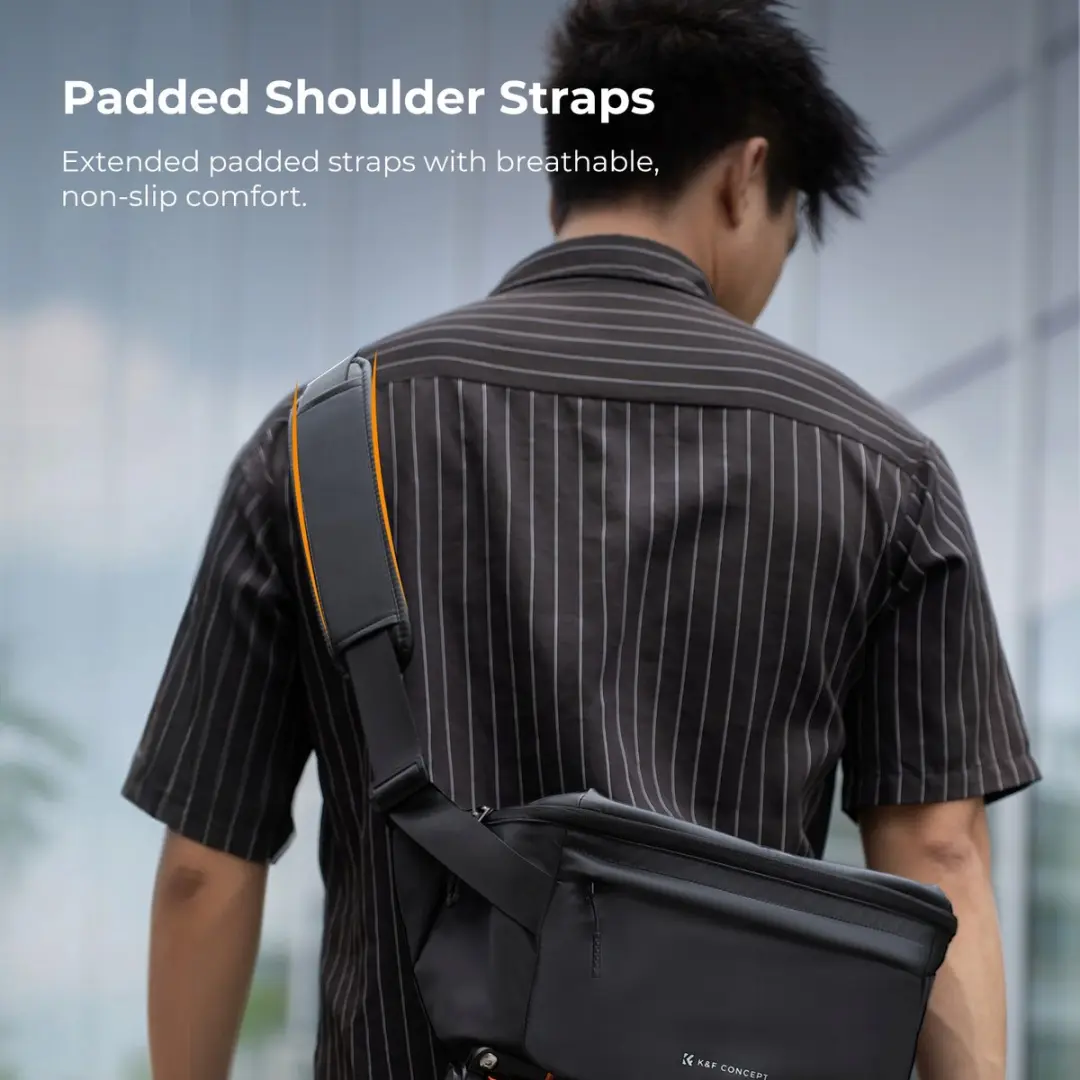 K&F Concept Nature Wander Sling Fototas 10L - Zwart