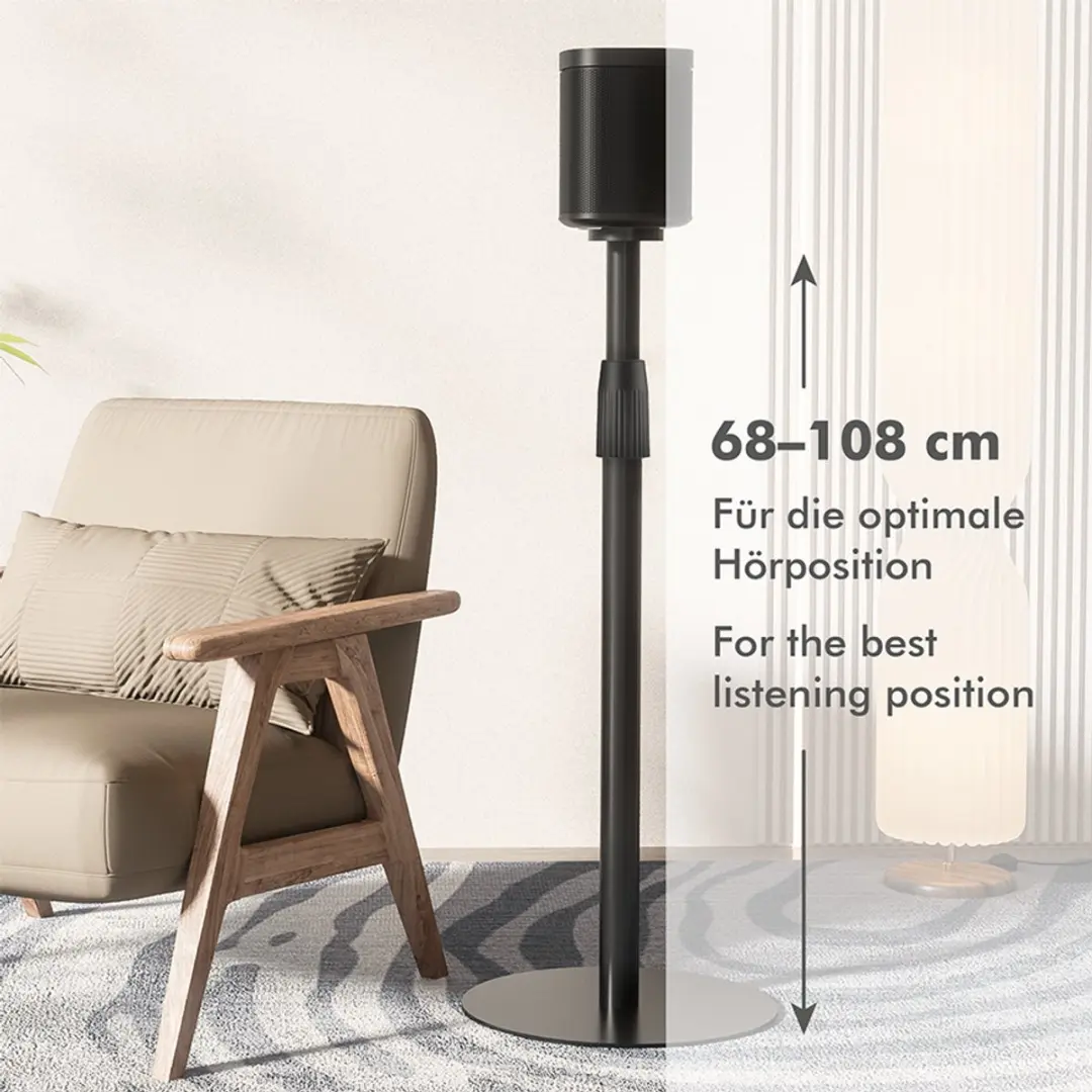 Logilink BP0208 Luidsprekerstandaard Sonos Era - Zwart